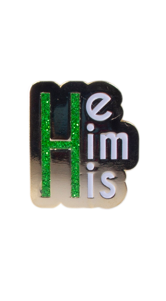 He/Him/His Pronoun Pin