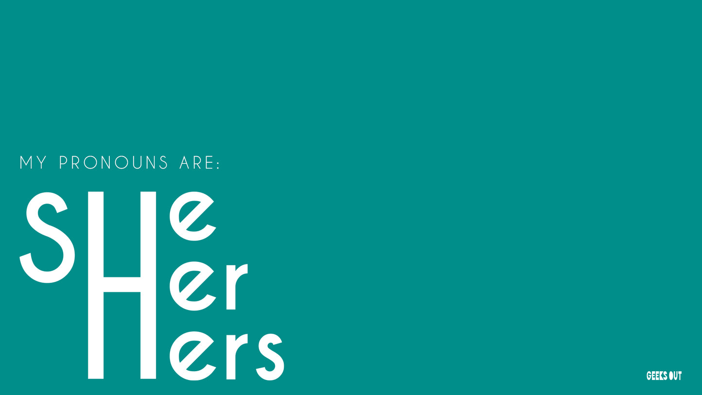 She/Her/Hers (Zoom background)