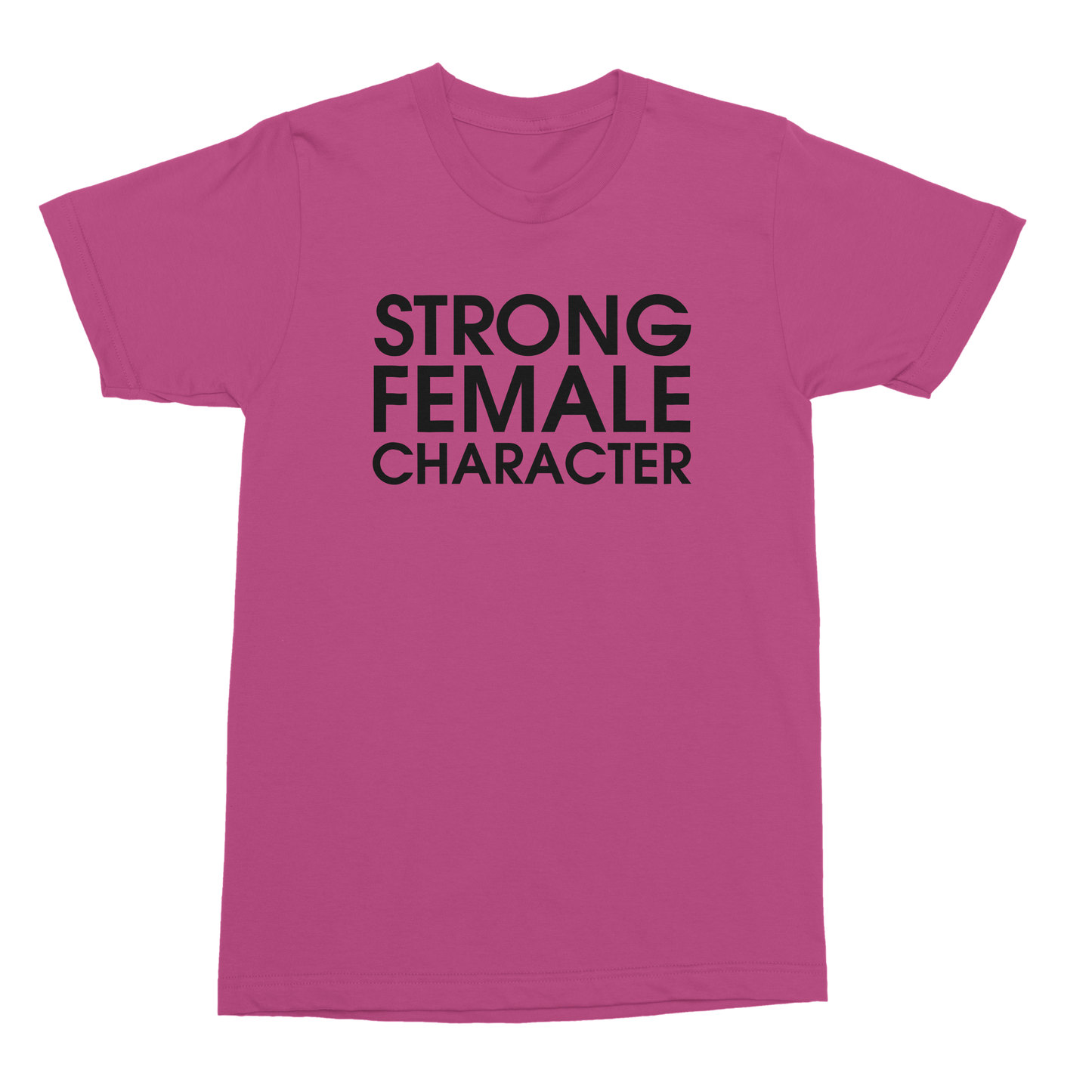 Strong Female Character Pink T-shirt