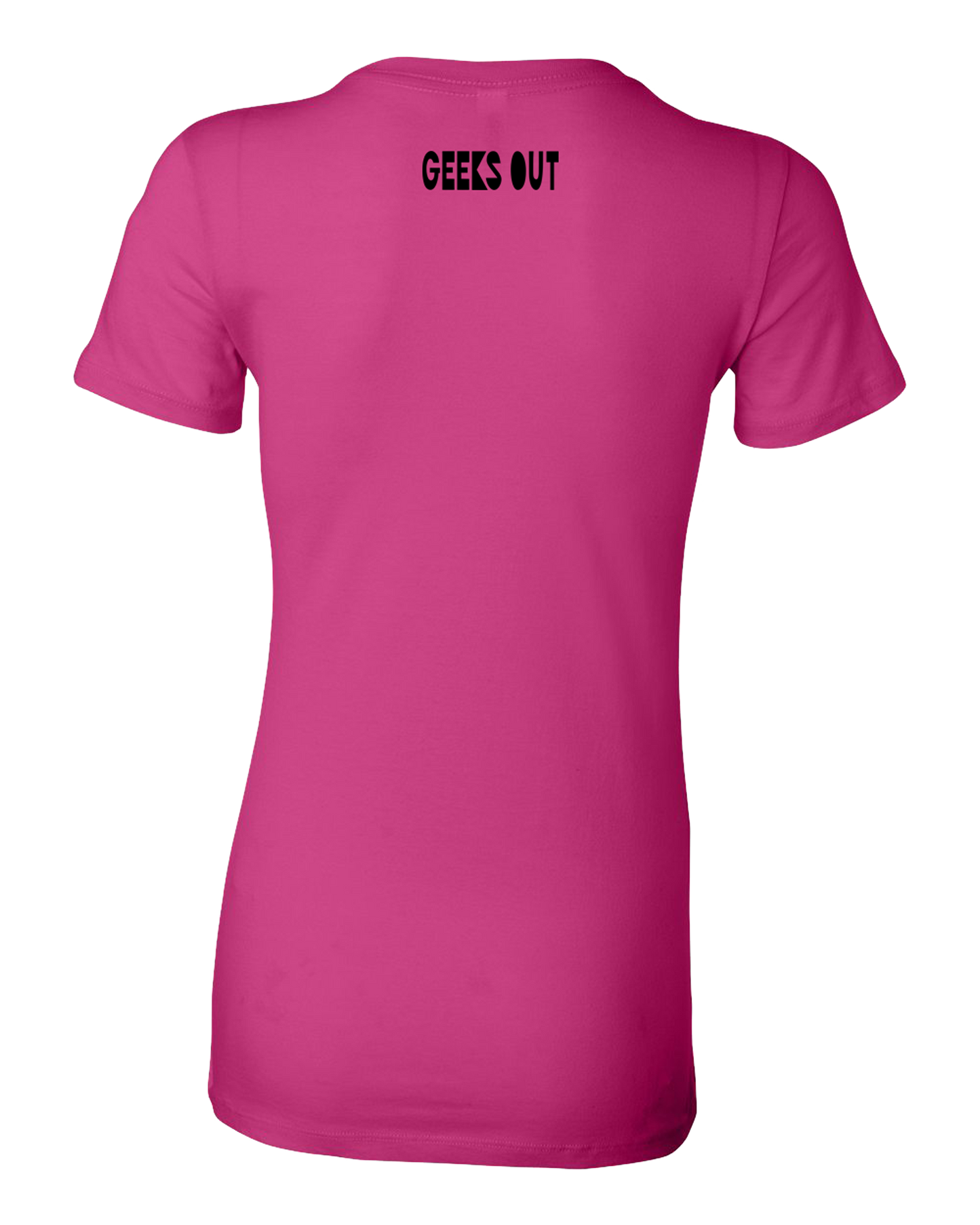 Strong Female Character Pink T-shirt - Fitted Cut